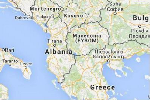harta grecia macedonia